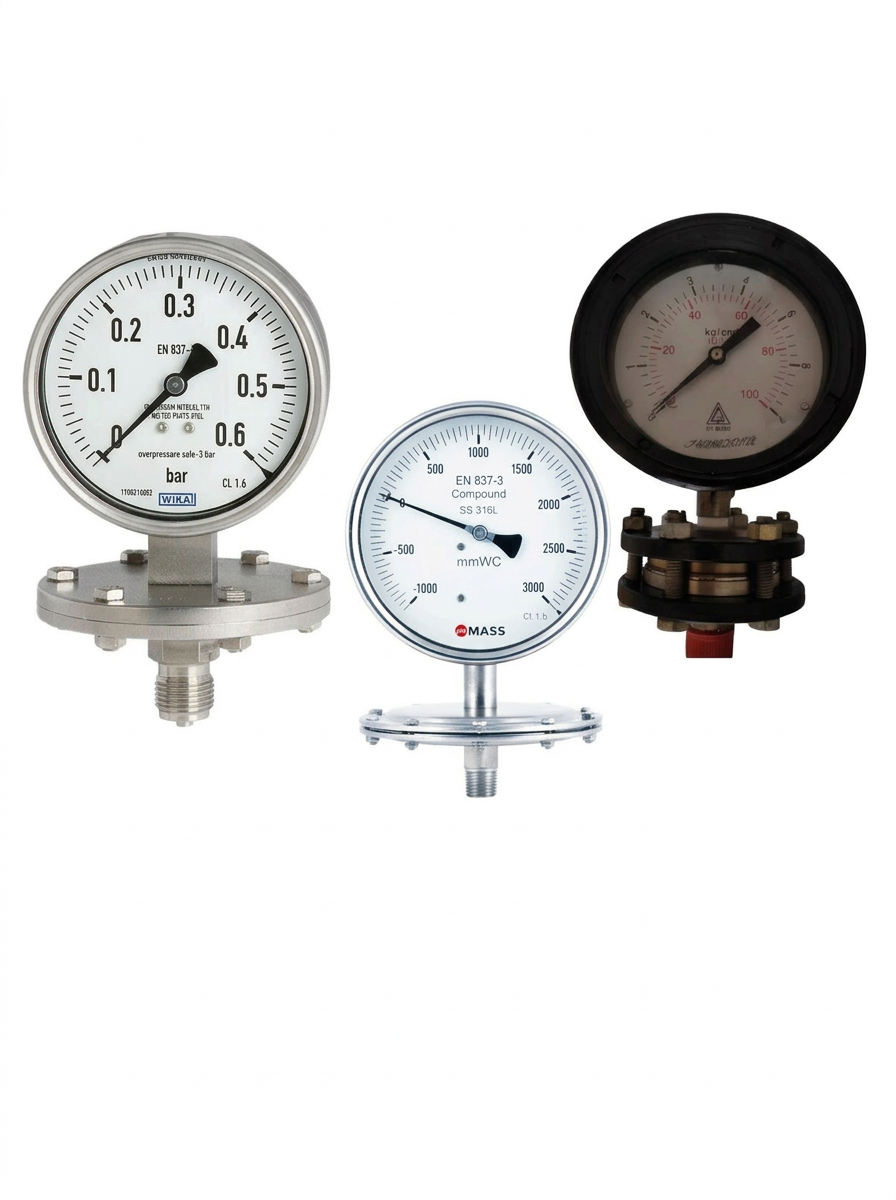 Diaphragm Pressure Gauge – WIKA / Mass / H. Guru supplier Bengaluru