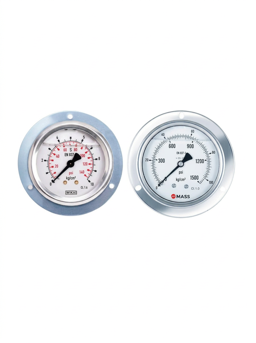 Panel Mount Pressure Gauge – WIKA / Mass supplier Bengaluru
