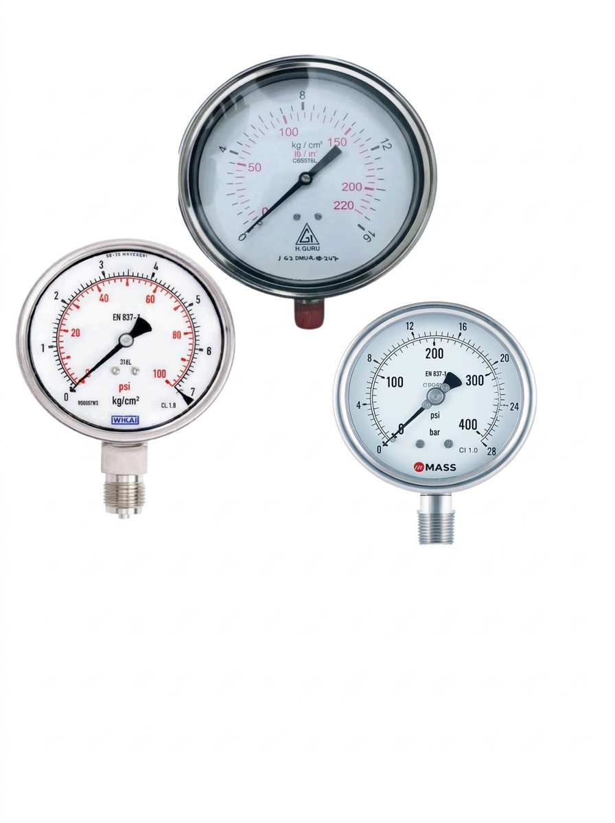 Stainless Steel Pressure Gauge – WIKA / H. Guru / Mass supplier Bengaluru