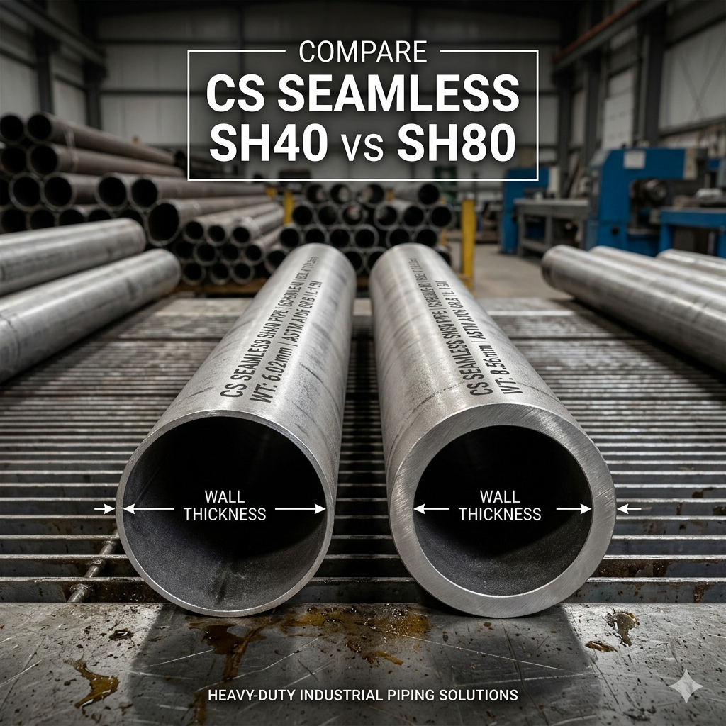 CS Seamless Pipes (SH40 & SH80) – ASTM A106 Gr. B